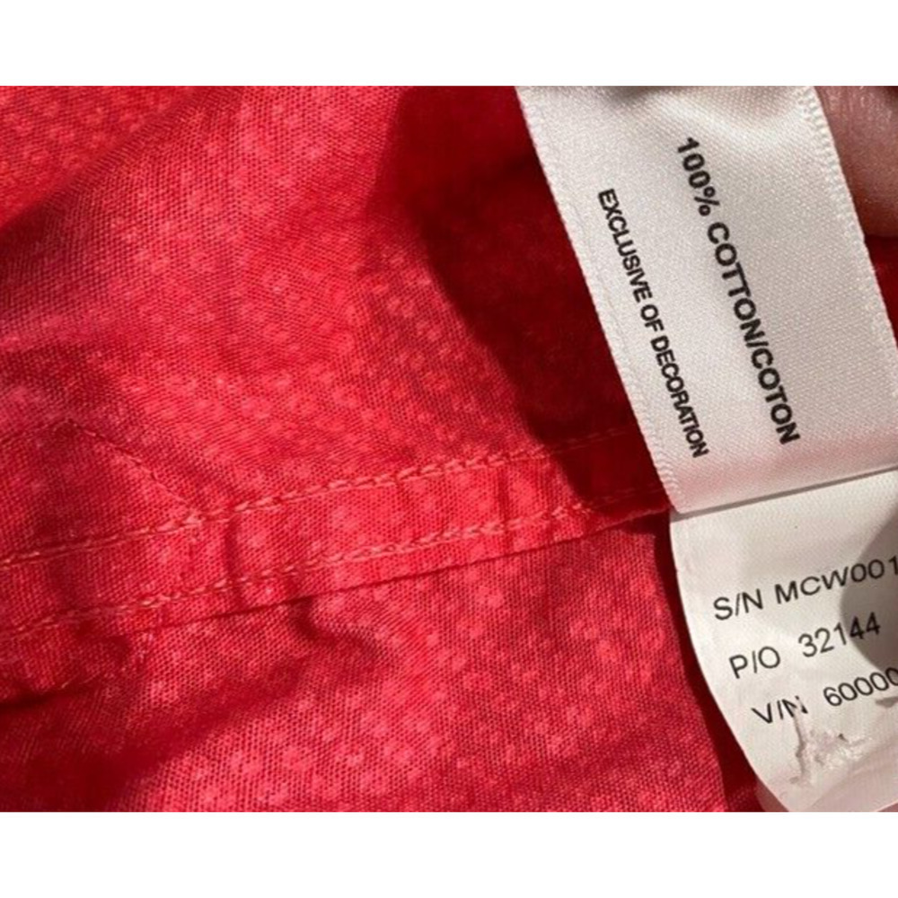 Cutter & Buck - Red short sleeve button up shirt 100% Cotton men's size Large - Picture 7 of 8
